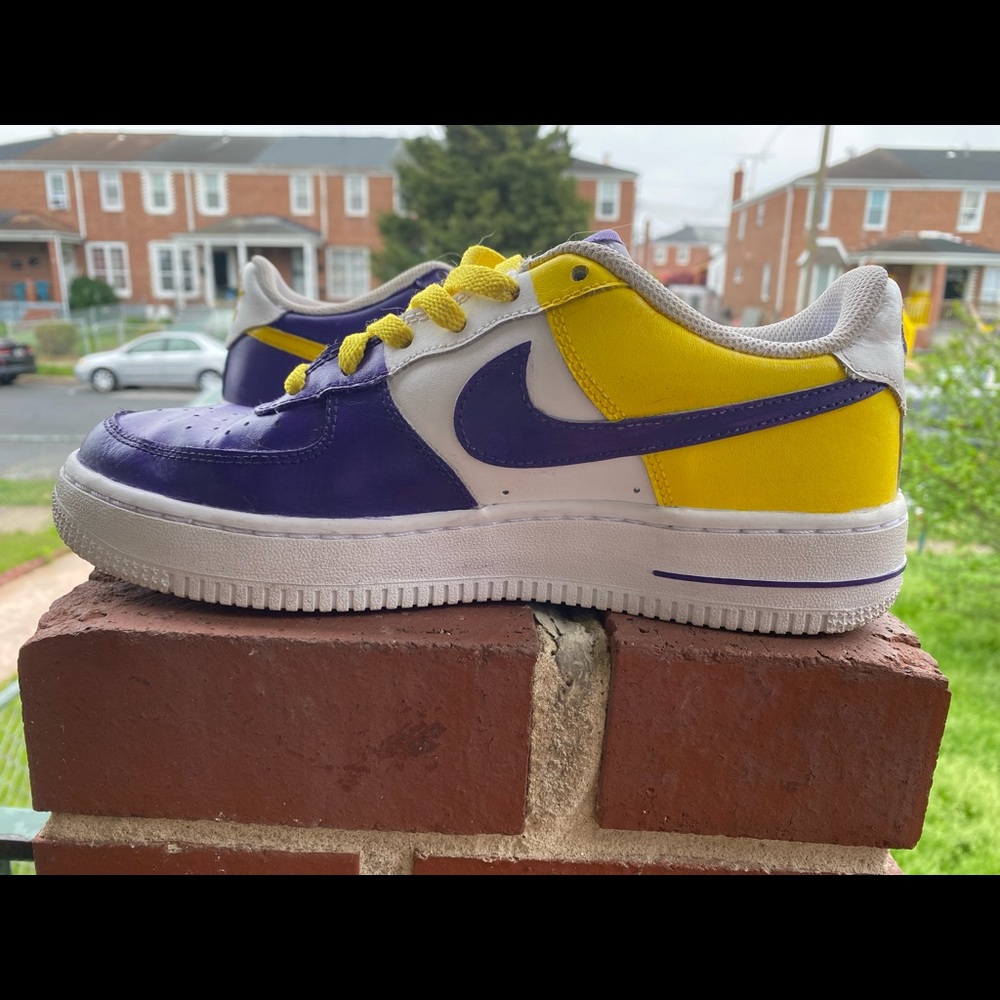 Used Air Force Ones Custom Lakers Colors